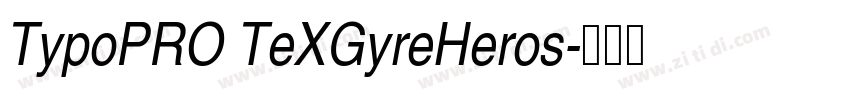 TypoPRO TeXGyreHeros字体转换